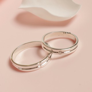 Nhẫn đôi loveline bạc s925 lann cp041