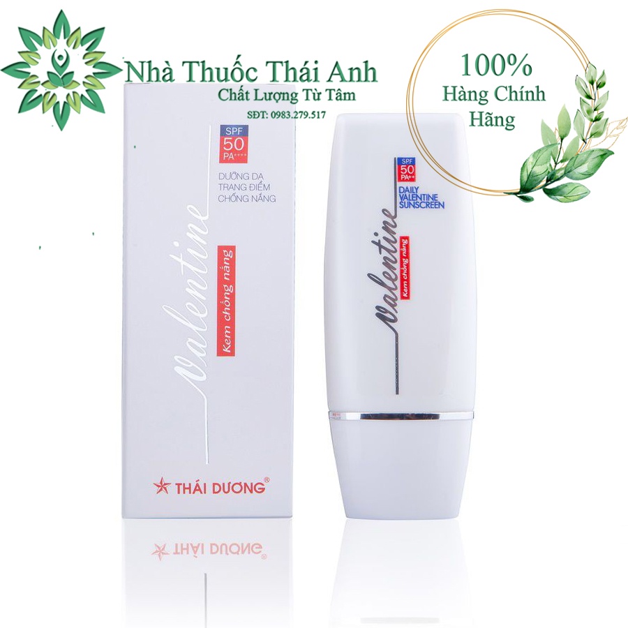 KEM CHỐNG NẮNG TRẮNG DA VALENTINE SPF 50 TUÝP 30G