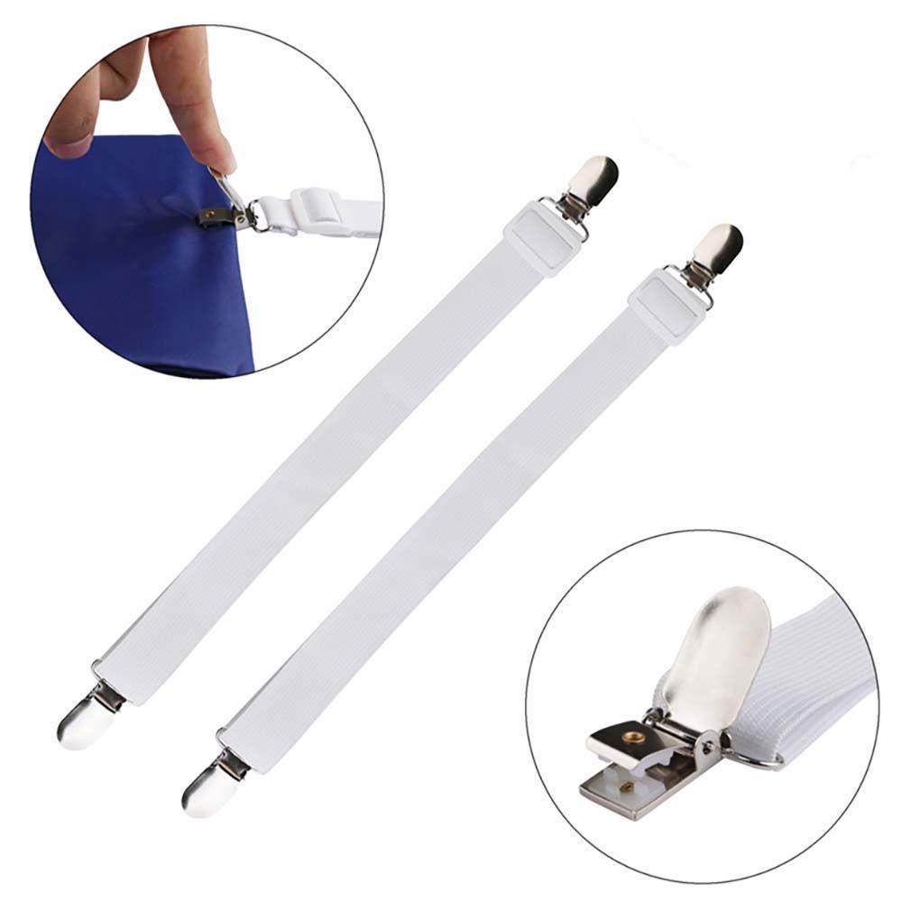 Set 2 Dây Đai Co Giãn Kẹp Cố Định Ga Trải Giường Tùy Chỉnh Tiện Dụng