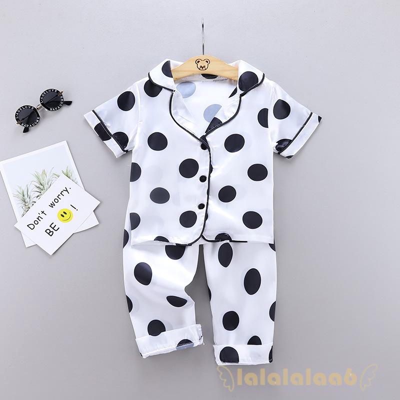 Bộ Pijama Họa Tiết Chấm Bi Cho Bé