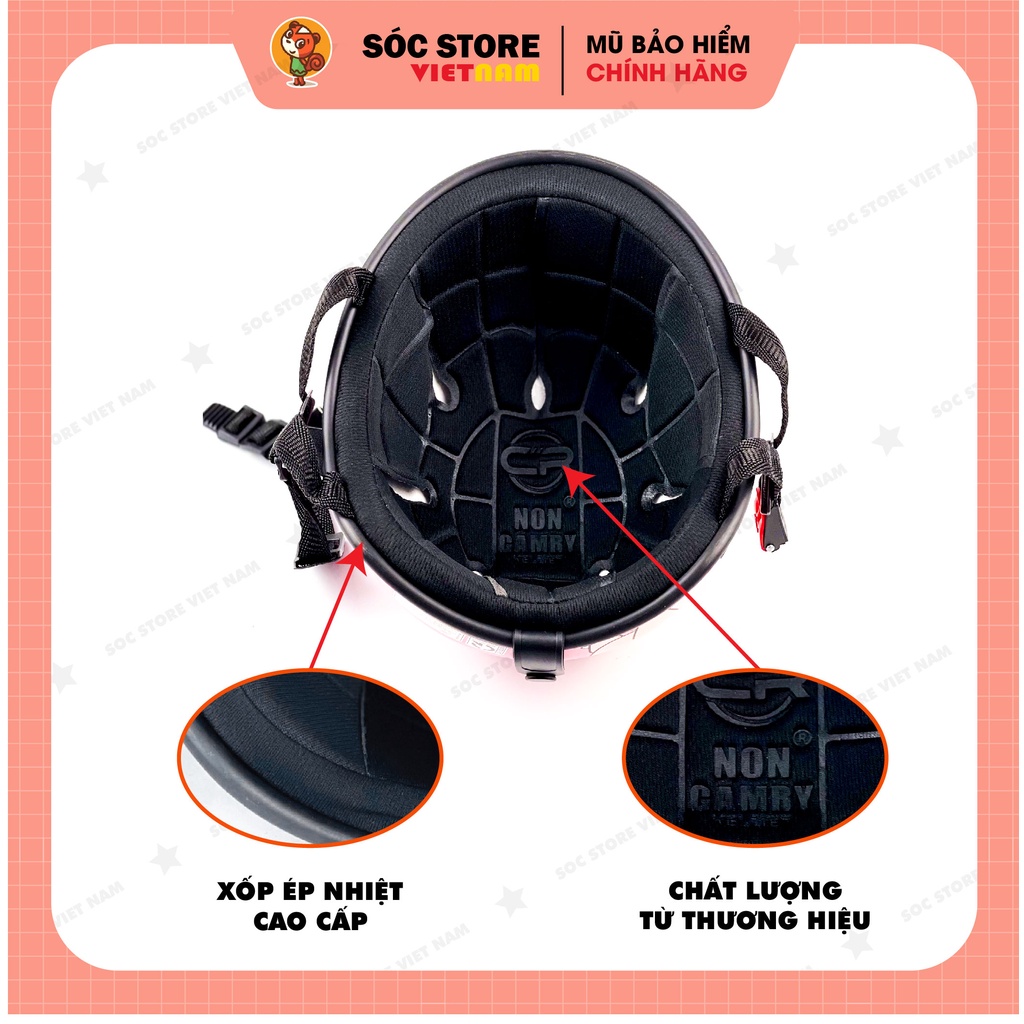 Mũ bảo hiểm nửa đầu 1/2 in hình Khủng long hồng kính phi công Sóc Store Vietnam, nón bảo hiểm 1/2 khủng long màu hồng