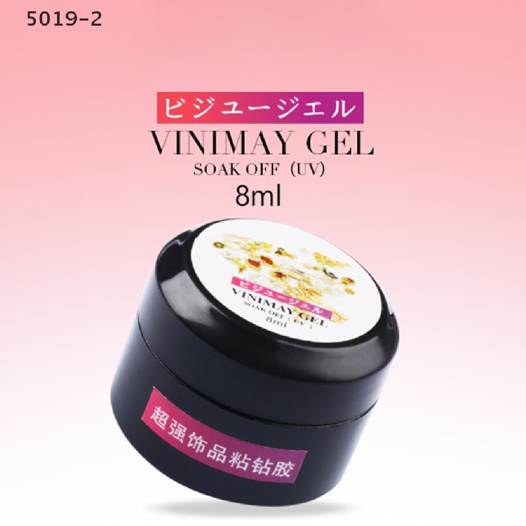 [GAV] 1Bottle Super Sticky 8ml UV Gel Nail Polish Glue Crystal Adhesives Transparent  {VN}