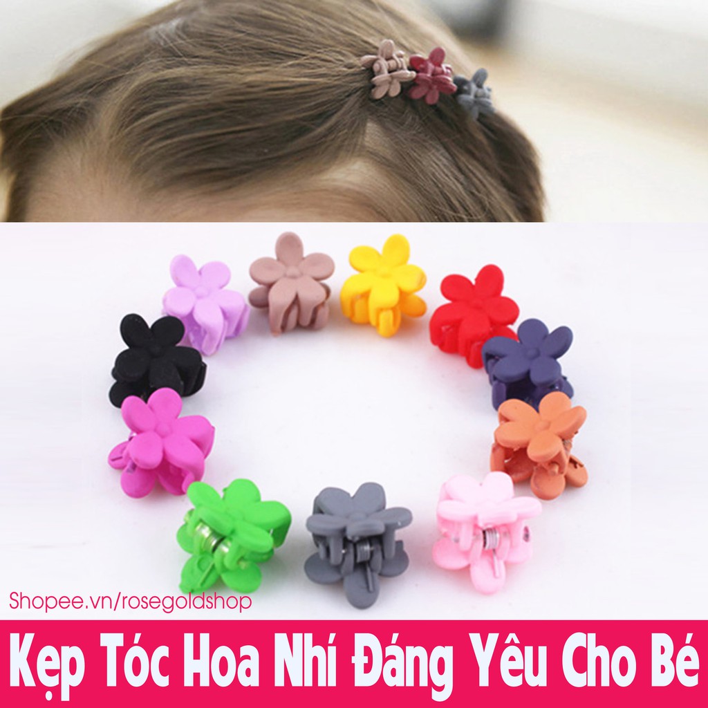 Kẹp Tóc Hoa Nhí Đáng Yêu Cho Bé