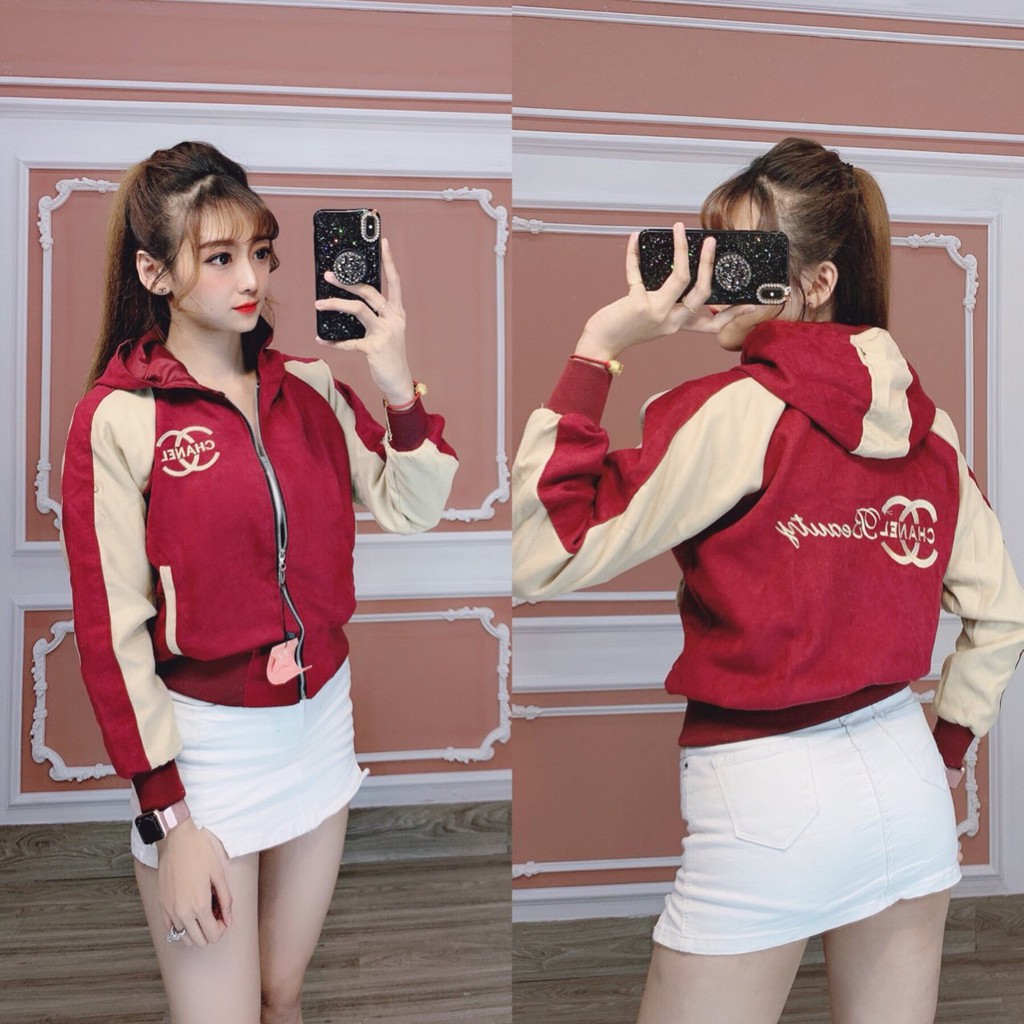 Áo khoác dù, áo khoác nữ phối tay và in hình xinh xắn | BigBuy360 - bigbuy360.vn