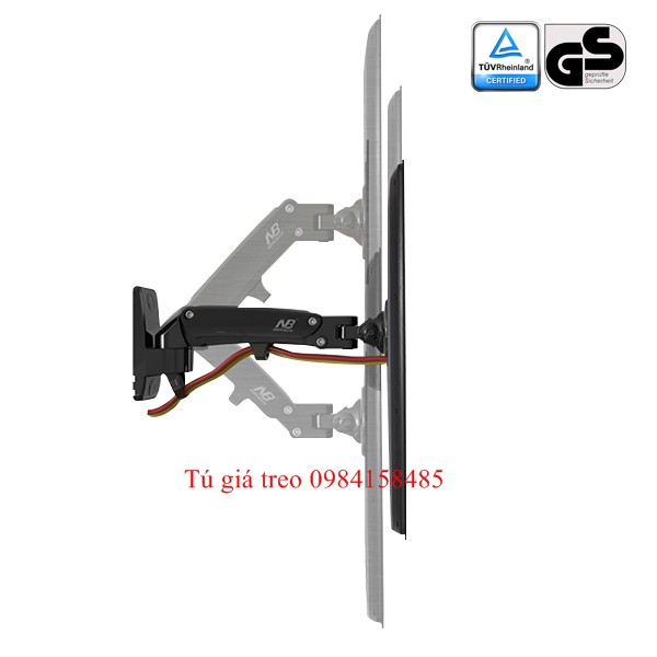 Giá treo tivi tường F120 có thể nâng lên hạ xuống được 17-27 inch