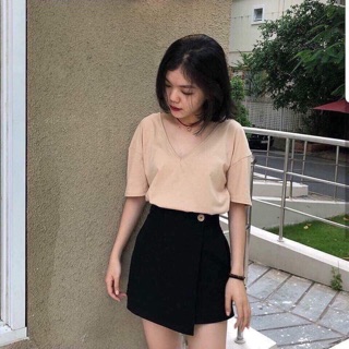 Quần kaki giả váy chun lưng (HS)