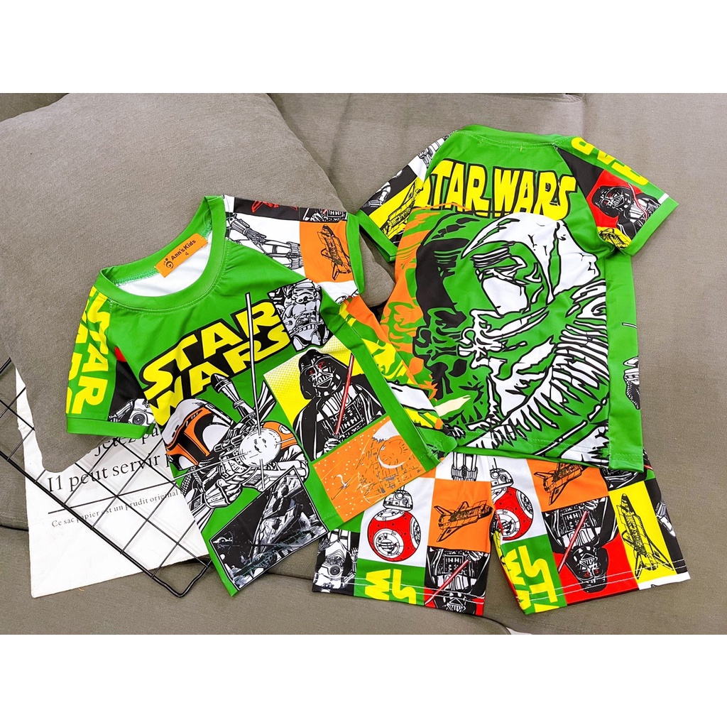 Đồ bộ bé trai size đại 22-40kg 11-12 tuổi vải thun lạnh 3D cao cấp Jennie kids J481