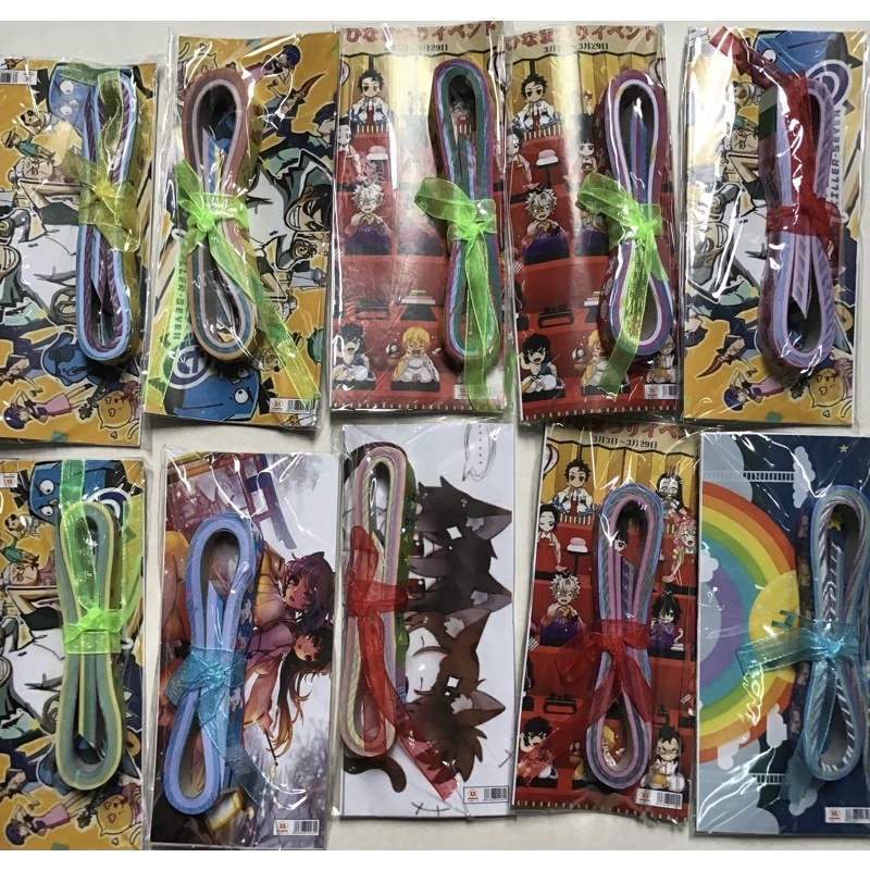 Combo 5 bộ hình xếp sao giấy