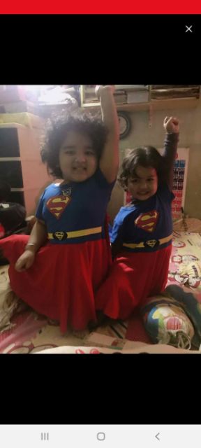 Váy đầm Siêu nhân Supergirl _ Samkids