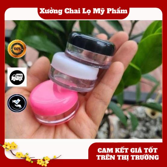 Hủ nhựa tròn 10g,20g,30g,50g,100g chiết kem , hủ đựng mỹ phẩm , phụ kiện du lịch