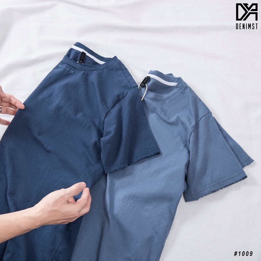 Áo thun nam cotton tay ngắn cổ tròn cao cấp, áo phông nam form rộng đẹp DENIMST 1009 | BigBuy360 - bigbuy360.vn