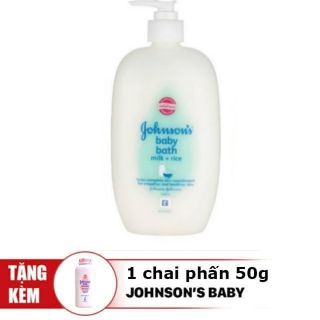 Sữa tắm Johnson 500ml tặng phấn 50g
