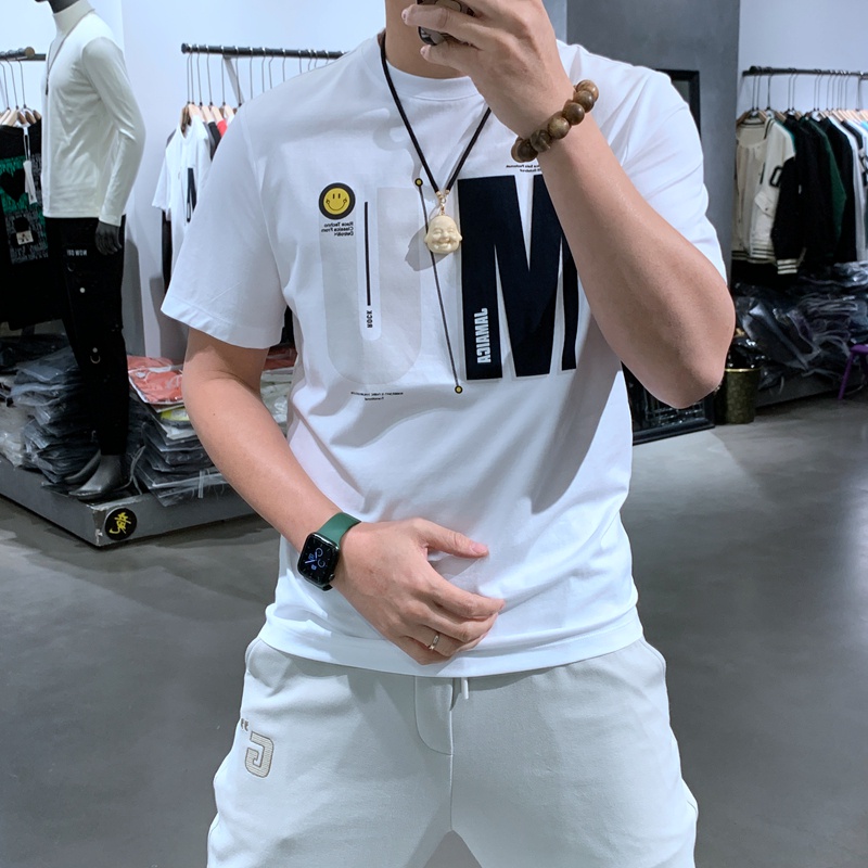 Áo thun nam UM in phun chuẩn màu vải cotton cao cấp đẹp form chuẩn, áo phông nam