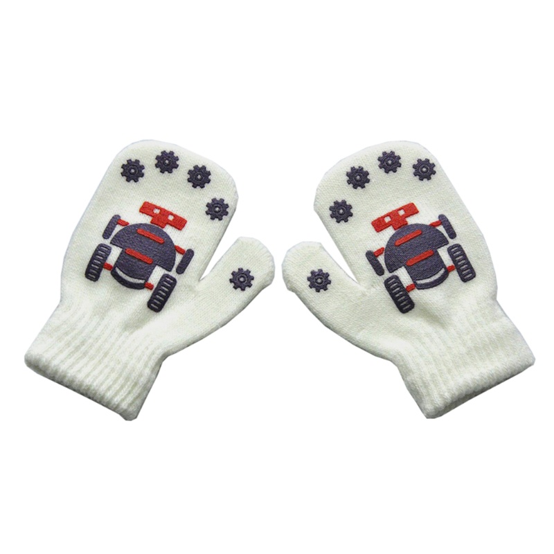 Găng Tay Dệt Kim Giữ Ấm Mùa Đông Thiết Kế Dễ Thương Cho Bé