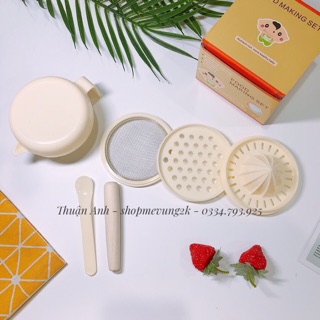 Bộ chế biến ăn dặm chày gỗ