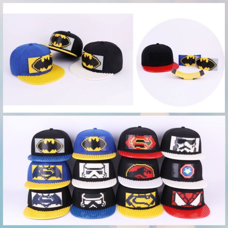 Nón ghép Le.go - Mũ lưỡi trai cho bé trai Hiphop Lego siêu Xịn cho cho bé trai, bé gái.