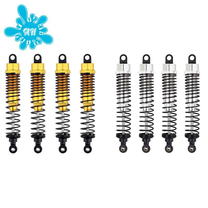 4PCS Shock Absorber 108mm Aluminum Alloy,Front Rear Assembled Spring Damper Suspension for 1/10 HSP RC Cars-Sier