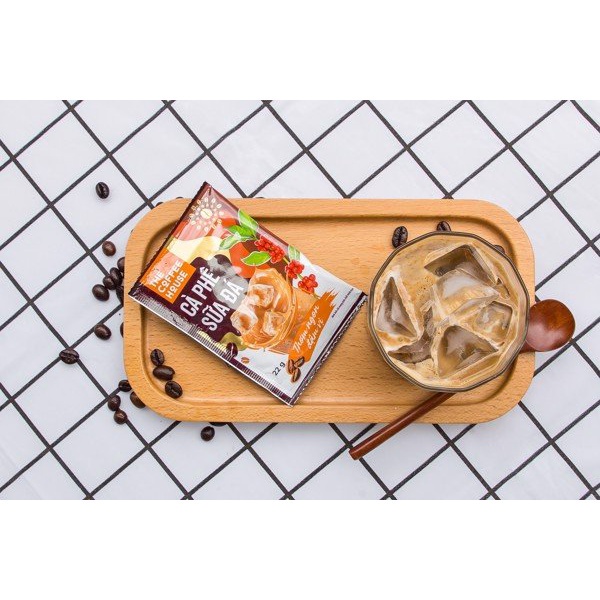 Giá chỉ 98.000 đ/Hộp 25 Gói lớn * 22 G/ gói Cà Phê Sữa Đá The Coffee House THƠM NGON ĐẬM VỊ