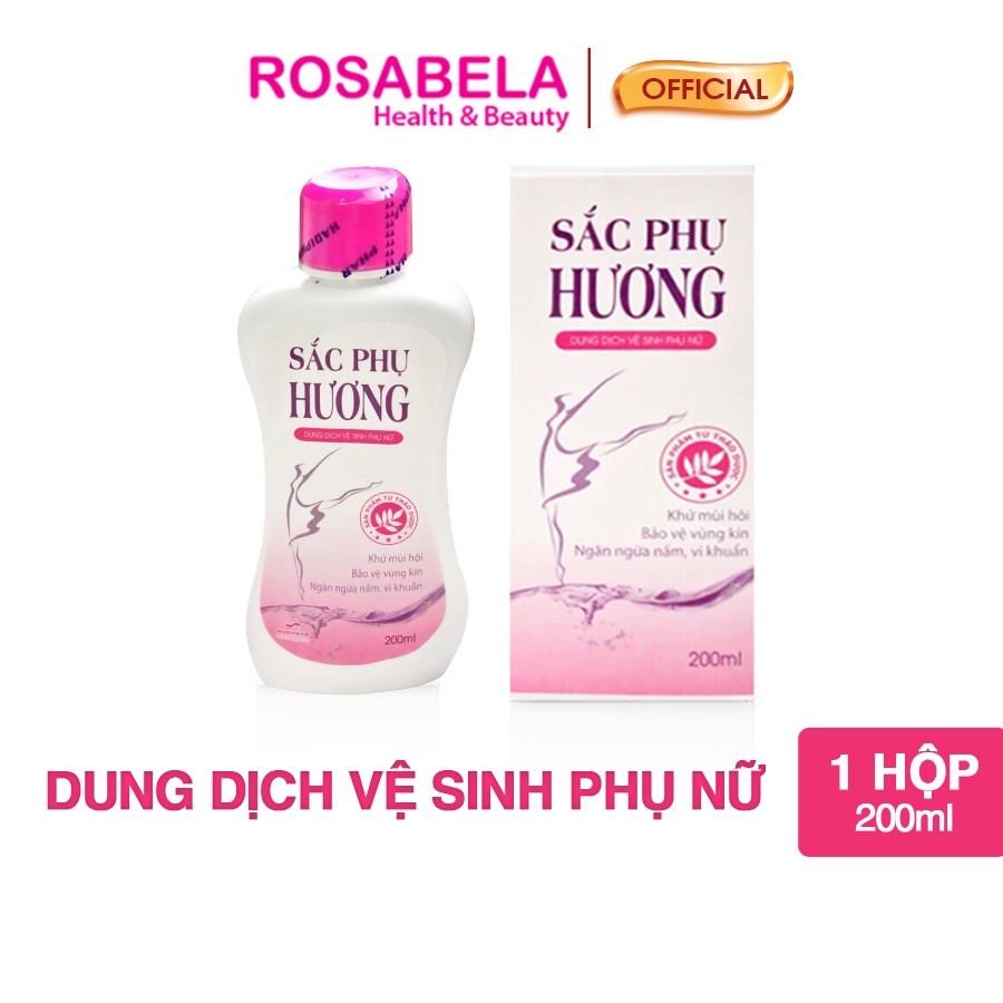 Dung dịch vệ sinh phụ nữ Sắc Phụ Hương, ngăn ngừa nấm và vi khuẩn (200ml)