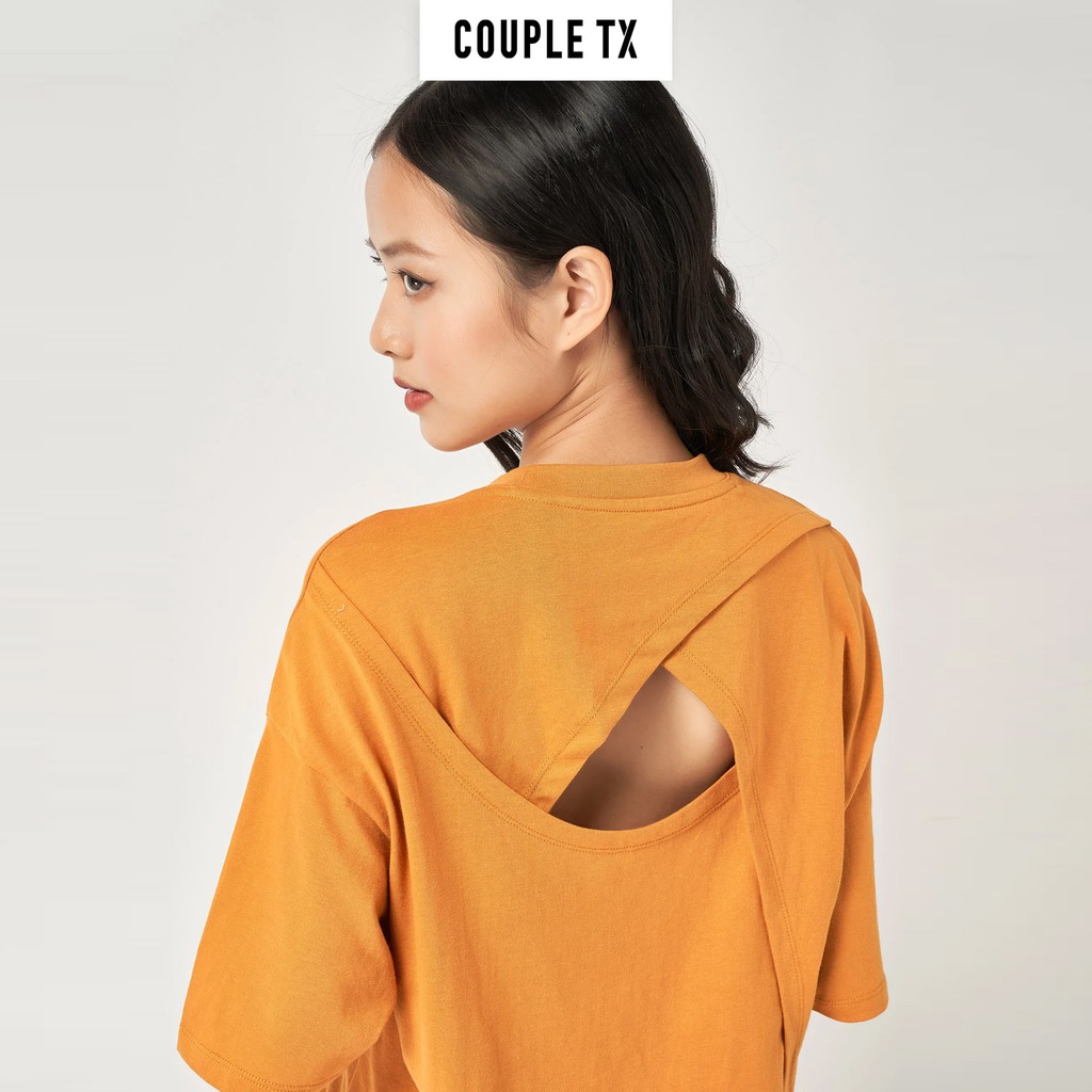 Áo Thun Oversize Cắt Cúp Thân Sau Couple TX WTS 2073