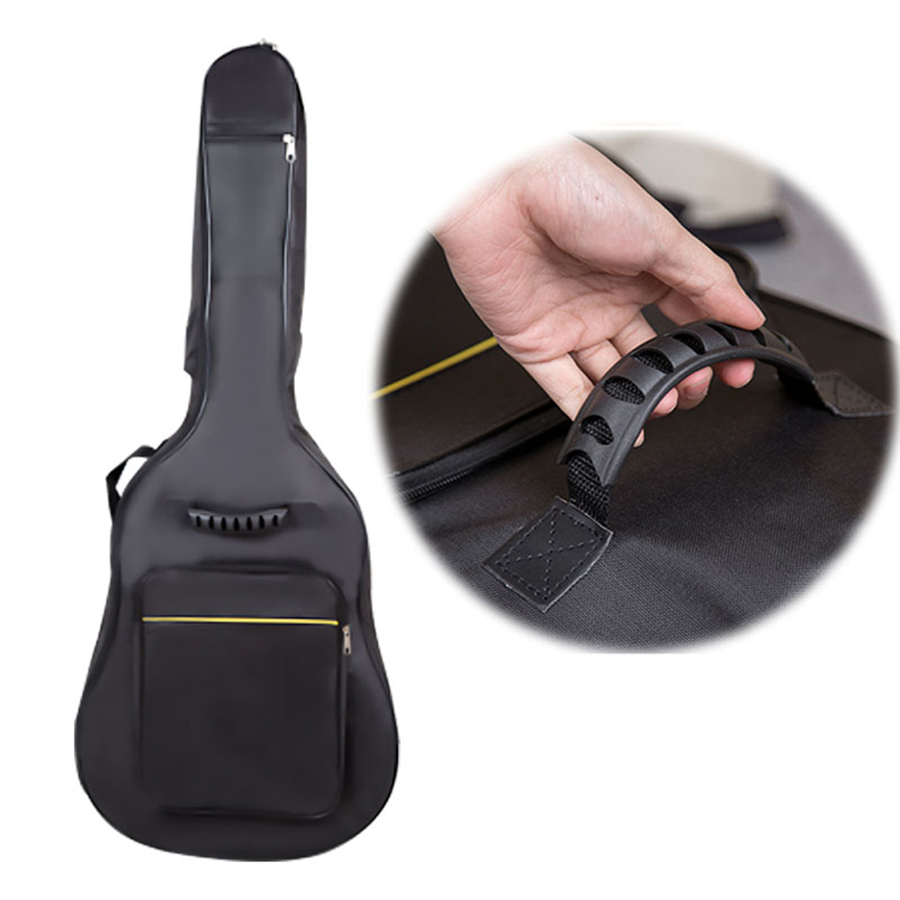 Túi vải bạt đựng đàn guitar 41" mềm mại chống thấm nước có hai quai màu đen tiện lợi