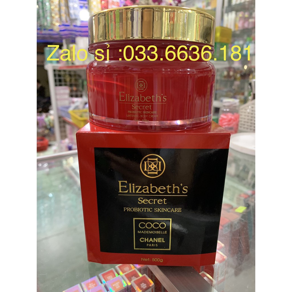 kem Elizabeth's dưỡng trắng da toàn thân,siêu mềm mịn da hủ 500g
