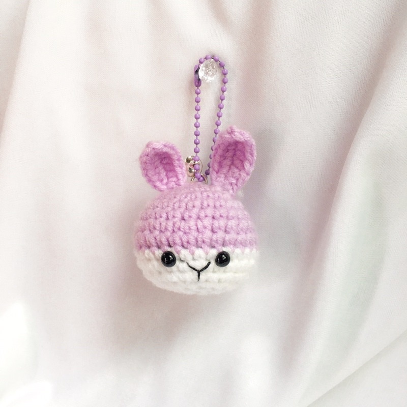 MÓC KHÓA LEN BÉ THỎ l crochetbyspring