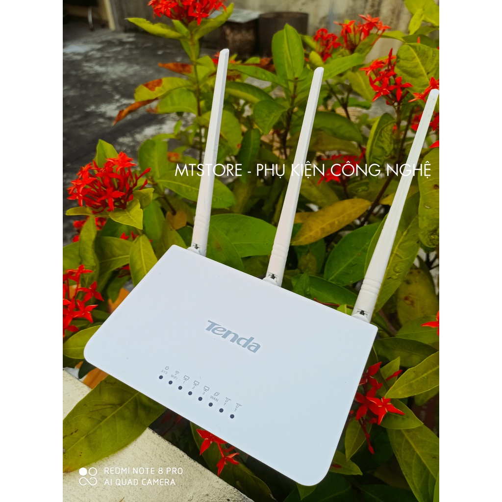 [TẶNG MGG 10K] Bộ phát Wifi 3 râu Tenda F3 không dây chuẩn tốc độ 300 Mbps, Cục kích sóng Wifi, Cục Hút Wifi- USED 95%