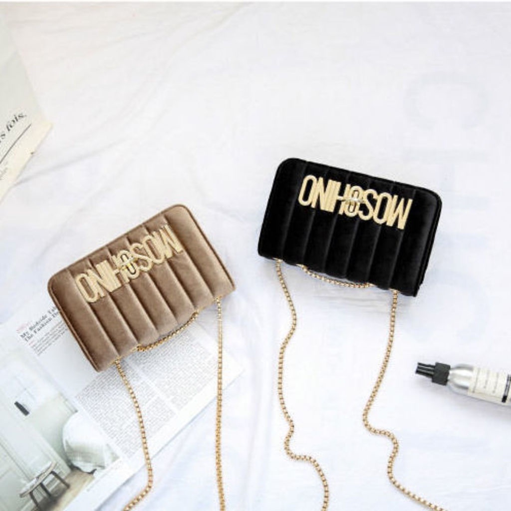 Túi Xách Nhung Đeo Chéo Thời Trang Âu Mỹ Dành Cho Nữ