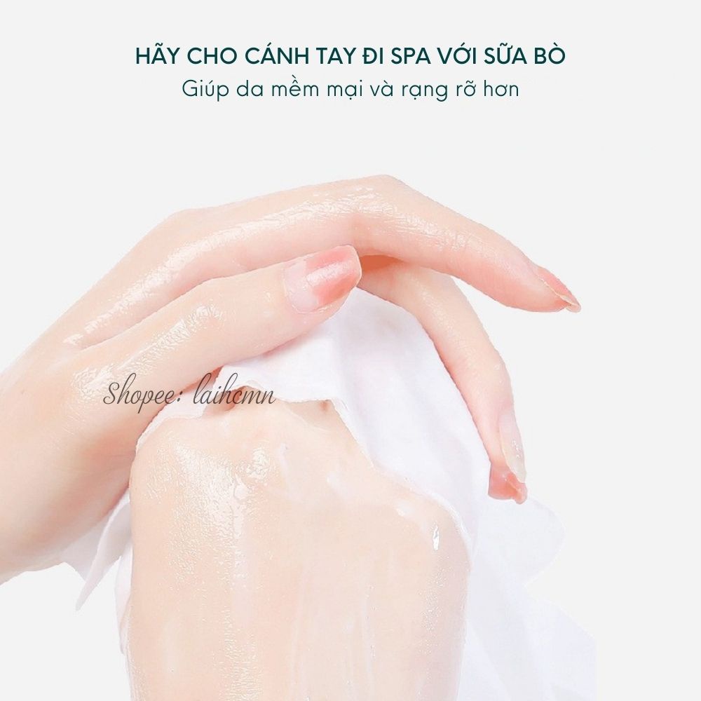Mặt Nạ Tay Chân Sữa Bò Doumei 100g Milk Niacinamide Moisturizing Long Hand Mask Dưỡng Ẩm, Trắng Sáng, Mềm Mại, Mịn Màng