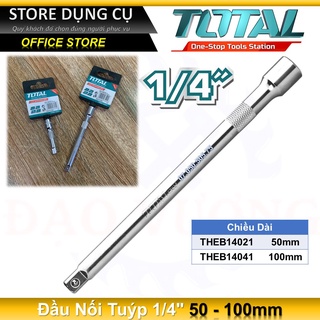 Đầu nối tuýp 1/4” total theb14021 - 50mm | theb14041 - 100mm | thanh nối mở tuýp 1/4 inch