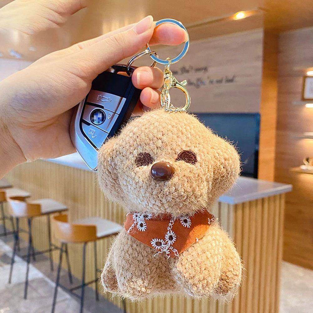 Móc Khóa Hình Chú Chó Nhồi Bông Đáng Yêu