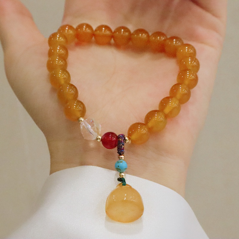 Hàng Mới Về [Hàng Mới Về] Vòng Đeo Tay Mã Não Phong Cách Mới