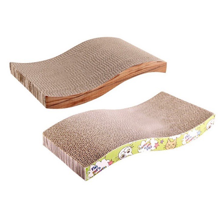 Bàn cào móng/ Bàn cào móng lượn sóng cho mèo 42*22*3 cm