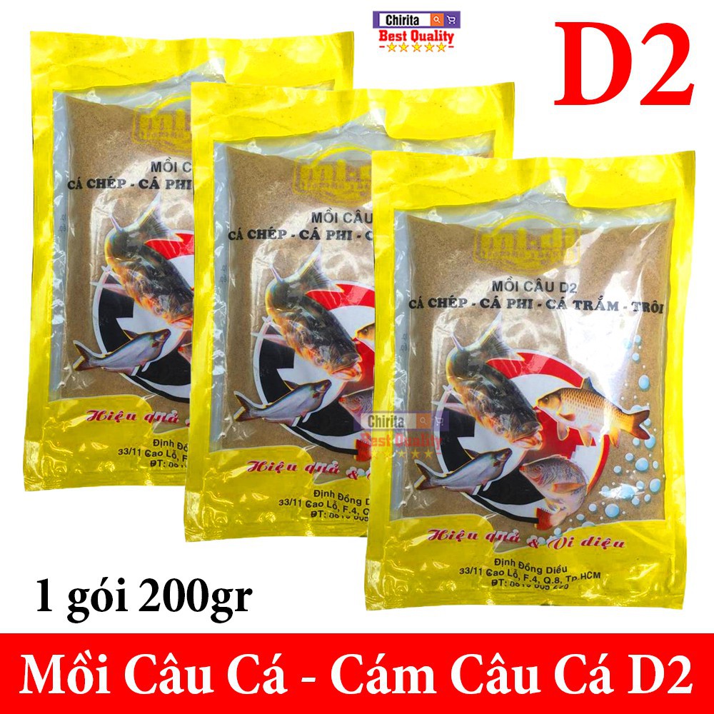 Mồi Câu Cá Hiệu Quả D2 - Mồi Cám Câu Cá Chép - Cá Trăm - Cá Phi,.. ( Bên Shop Có Đủ Loại Mồi Cám Câu Cá : D1-D2-D3 )