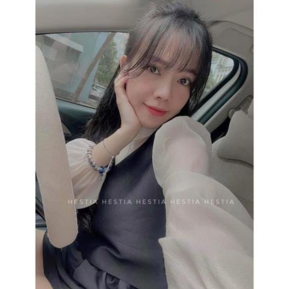 ÁO SƠMI PHỐI ghi Lê cổ V