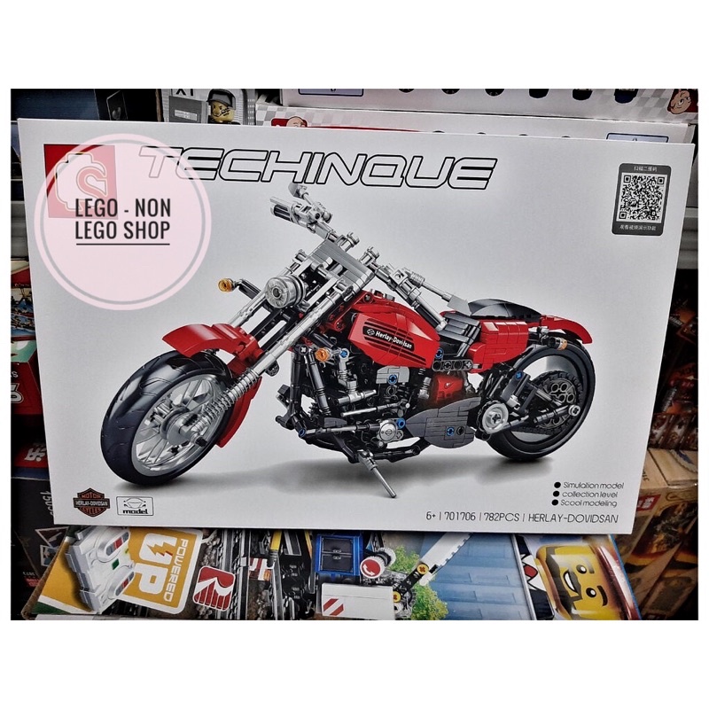 Lego - Sembo 701706 ( Xếp Hình Xe Máy Moto Harley Davidson 782 Mảnh )