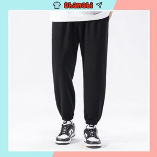 Quần jogger ống rộng unisex bo gấu dáng thể thao suông nam nữ nỉ cao cấp da cá bigsize thu đông basic OHANABI
