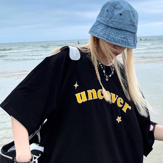 Áo thun uncover sici star full tag vải hoạ tiết chữ unisex nam nữ loca brand logo mặt trước sau thêu siêu đẹp