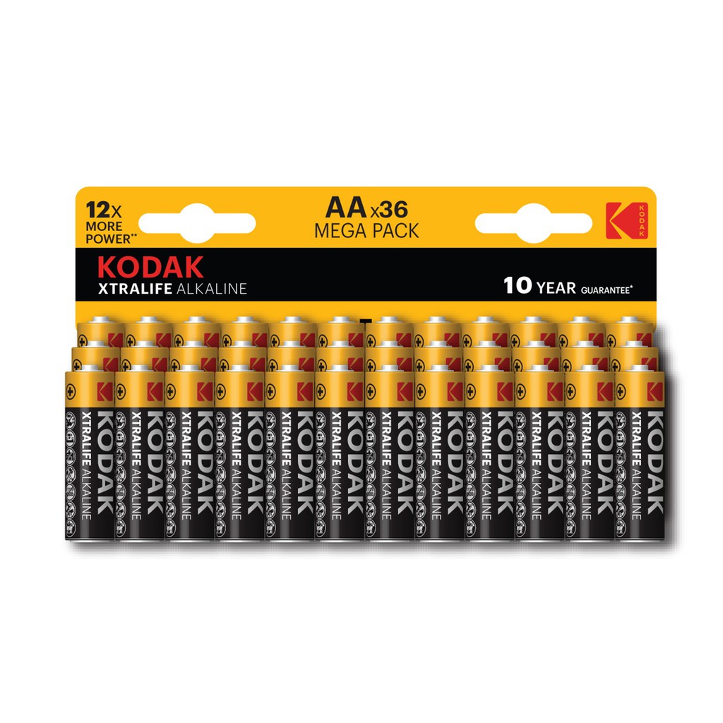 Bộ 4/6/12/36 Pin Kodak Alkaline AA điện thế 1.5V Uncle Bills IB0238 chính hãng pin sạc loa kéo pin micro không dây pin