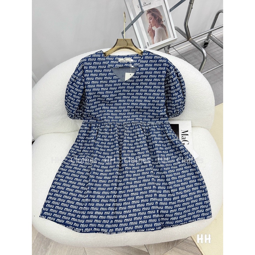 Váy Bò Jean BabyDoll - Đầm Babydoll Denim Tay Bồng Tiểu Thư Cao Cấp (Ảnh + Video Shop Quay Chuẩn Mẫu ) HOT 2022