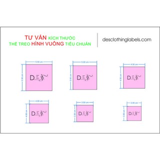 In nhãn mác thẻ treo quần áo