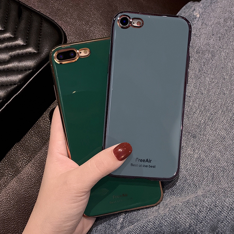 iPhone 12 11 Pro Max XS Max XR X 7 8 6 6s Plus SE 2020 Ốp điện thoại dẻo chống sốc viền mạ sang trọng cho | BigBuy360 - bigbuy360.vn