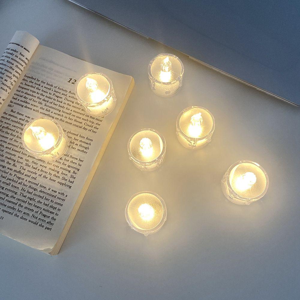 YIYU Đèn LED Nến Điện Tử Trong Suốt Không Khói Dùng Trang Trí Tiệc Cưới / Sinh Nhật