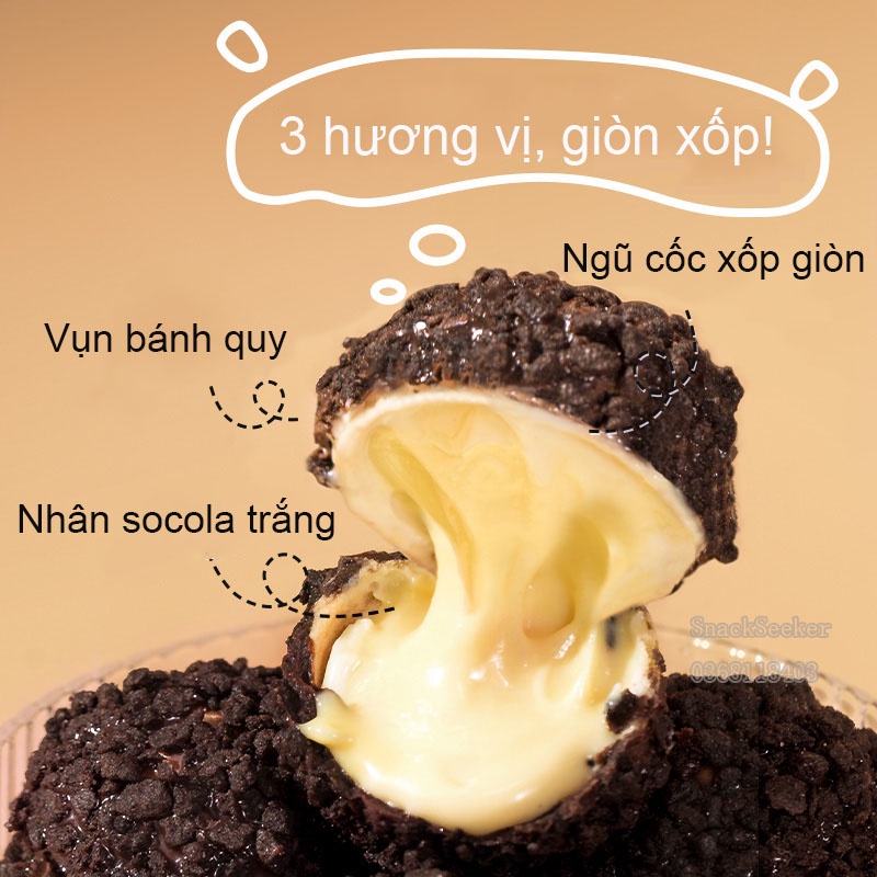 Bánh Socola Vani ăn vặt - SNACKSEEKER - Bánh Socola Vani 3 lớp siêu ngon