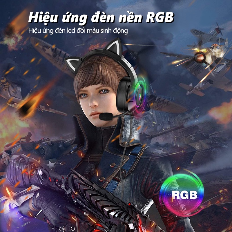 ONIKUMA K9 Tai nghe game màu đen micro kèm giảm tiếng ồn thích hợp cho máy tính xách tay chơi game nặng âm trầm