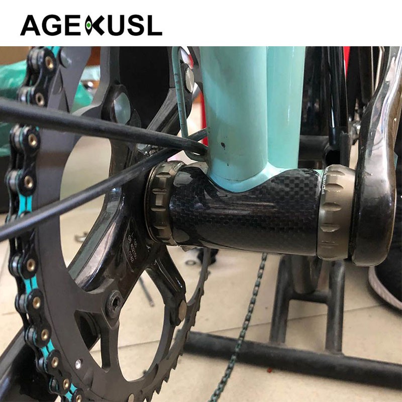 1 Miếng Dán Sợi Carbon Bảo Vệ Khung Dưới Xe Đạp Brompton