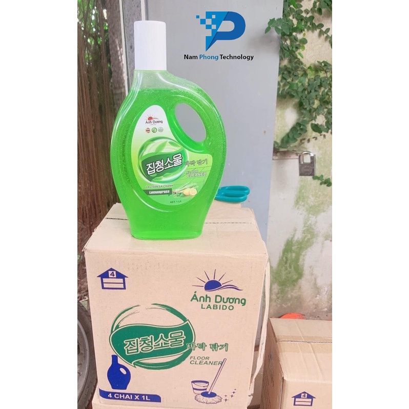 Nước Lau Sàn Nhà Tinh Chất Sả Chanh Đuổi Muỗi, Diệt Khuẩn, Khử Mùi - Dung Tích 1L - NAMPHONG TECHNOLOGY