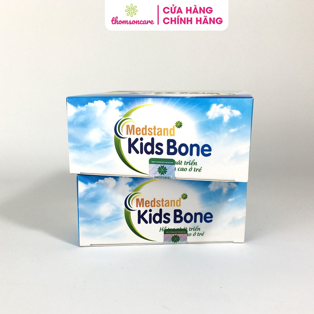 Tuýp uống Medstand Kids Bone hộp 20 ống dạng siro bổ sung canxi vitamin d3 giảm còi xương tăng chiều cao tuổi dậy thì