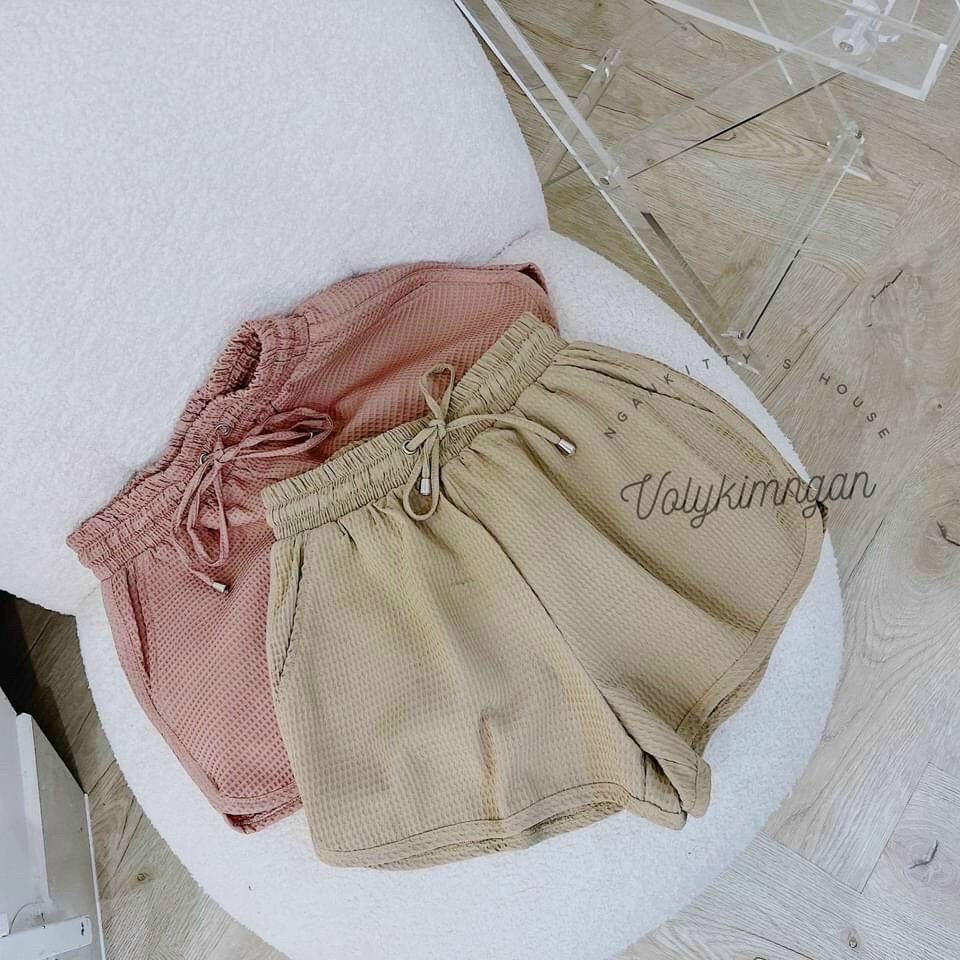 Quần đùi nữ - Quần short tổ ong